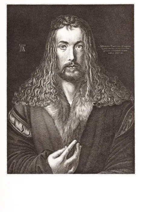 Framed Print : Steel engraving german painter Albrecht DAOErer 1860 Framed Print : Steel engraving german painter Albrecht DAOErer 1860