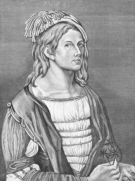 Steel engraving german painter Albrecht DAOErer 1493