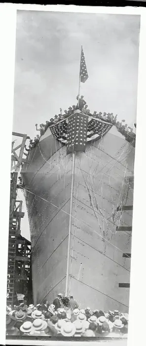 Framed Print : Steel Freighter Being Launched Framed Print : Steel Freighter Being Launched