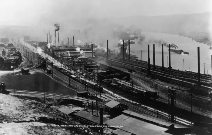 Framed Print : Steel Mills
