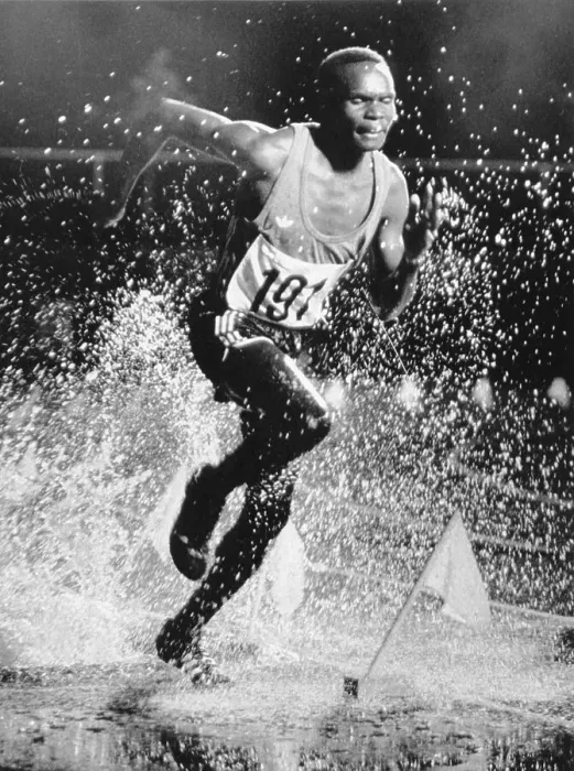 Framed Print : Steeplechaser Running at Montreal Games Framed Print : Steeplechaser Running at Montreal Games