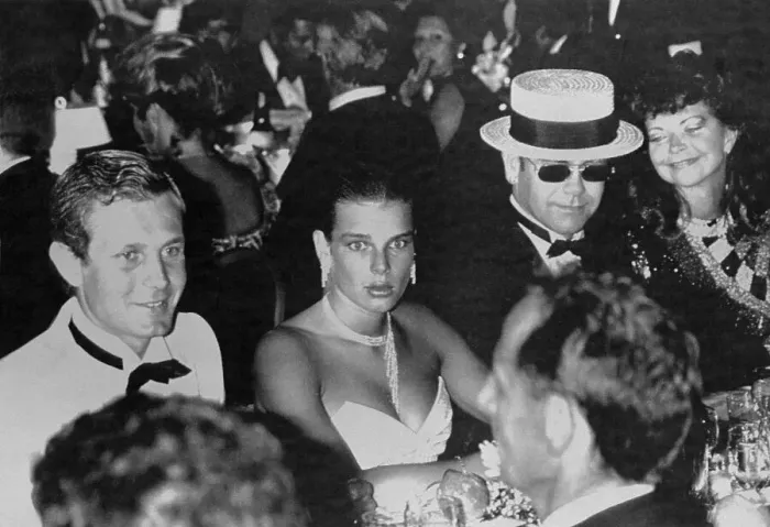 Framed Print : Stefano Casiraghi, Princess Stephanie, Elton John, and Renate John Framed Print : Stefano Casiraghi, Princess Stephanie, Elton John, and Renate John