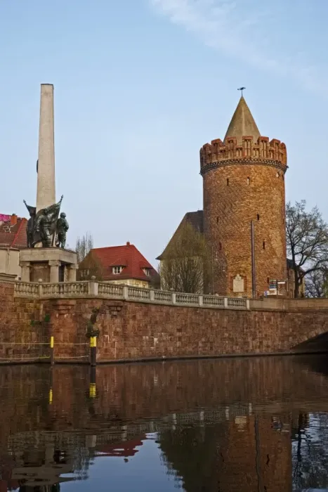 Framed Print : Steintorturm tower in Brandenburg an der Havel, Brandenburg, Germany