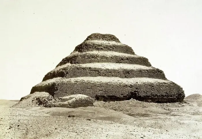 Framed Print : The Step Pyramid of the Ancient Egyptian King Djoser, Djoser Pyramid, also Netjerichet Pyramid, from the 3rd Dynasty of the Old Kingdom c. 2700 BC, 1870, Egypt, Historical, digitally restored reproduction from a 19th century original Framed Print : The Step Pyramid of the Ancient Egyptian King Djoser, Djoser Pyramid, also Netjerichet Pyramid, from the 3rd Dynasty of the Old Kingdom c. 2700 BC, 1870, Egypt, Historical, digitally restored reproduction from a 19th century original
