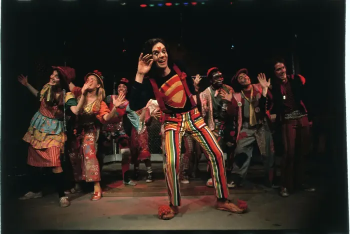 Framed Print : Stephen Nathan in Godspell Framed Print : Stephen Nathan in Godspell