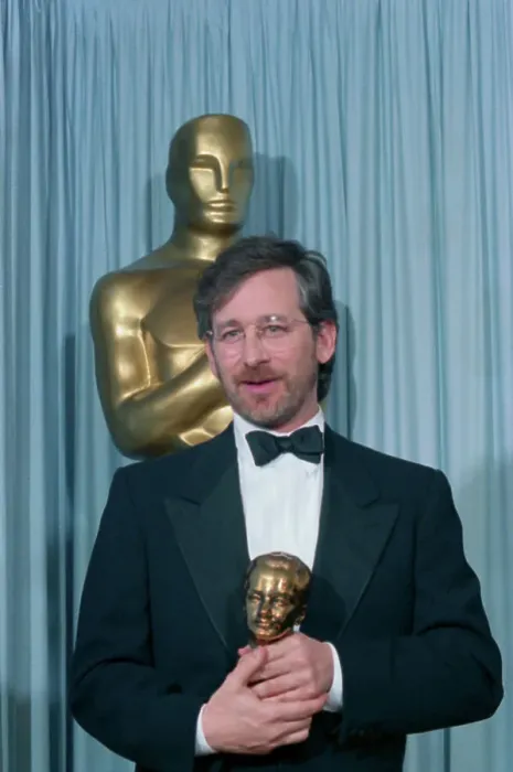 Framed Print : Stephen Spielberg Holding Award Framed Print : Stephen Spielberg Holding Award