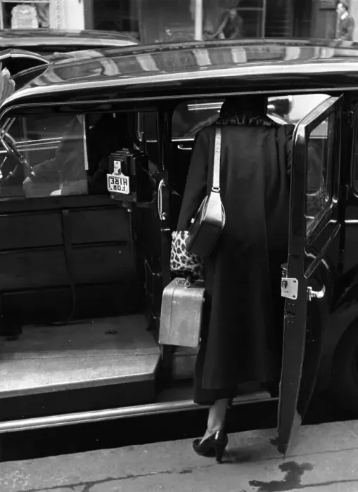 Framed Print : Stepping Into Taxi Framed Print : Stepping Into Taxi