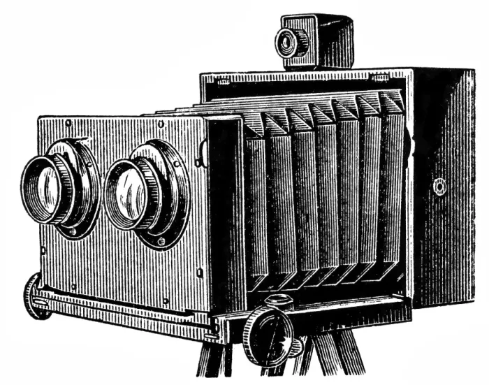 Framed Print : Stereoscopic camera Framed Print : Stereoscopic camera