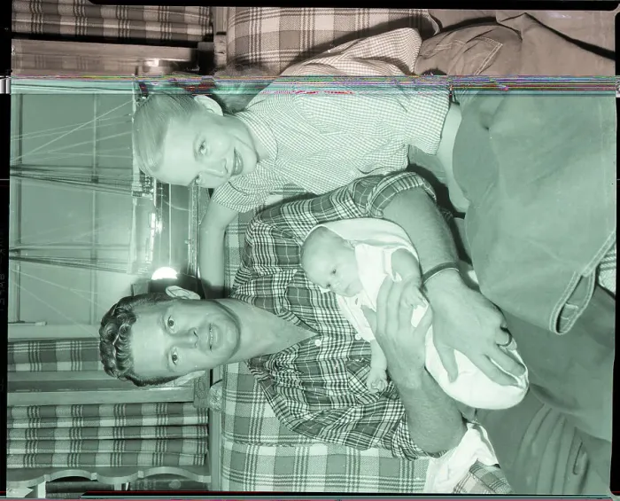 Framed Print : Sterling and Gretchen Bell Hayden with Daughter