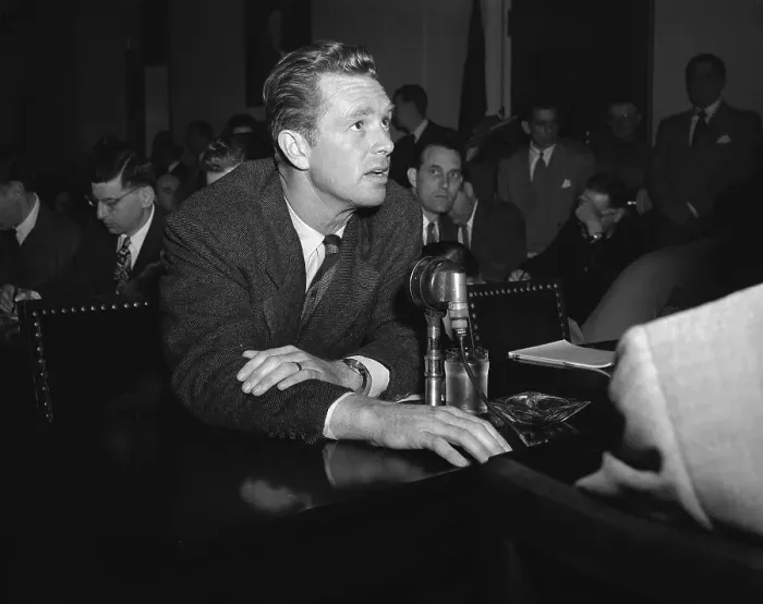 Framed Print : Sterling Hayden Testifying Framed Print : Sterling Hayden Testifying