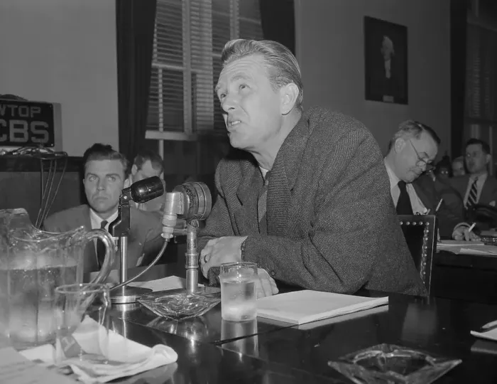 Framed Print : Sterling Hayden Testifying Before HUAC Framed Print : Sterling Hayden Testifying Before HUAC