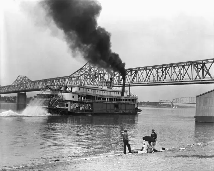 Framed Print : Sternwheeler Carrying Cargo Framed Print : Sternwheeler Carrying Cargo