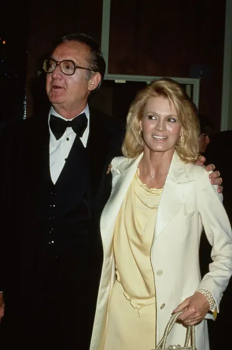 Framed Print : Steve Allen And Angie Dickinson Attend 8th AFI Lifetime Achievement Award Salute