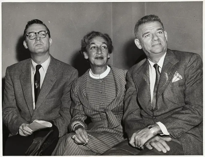 Framed Print : Steve Allen with Oscar Hammerstein and Dorothy Fields Framed Print : Steve Allen with Oscar Hammerstein and Dorothy Fields