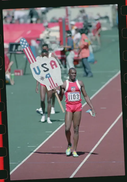 Framed Print : Steve Lewis Crossing Finish Line Framed Print : Steve Lewis Crossing Finish Line