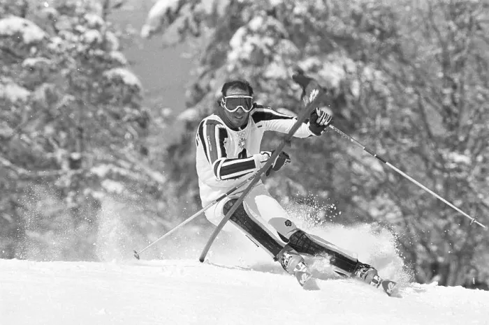 Framed Print : Steve Mahre Navigating Slalom Course Framed Print : Steve Mahre Navigating Slalom Course