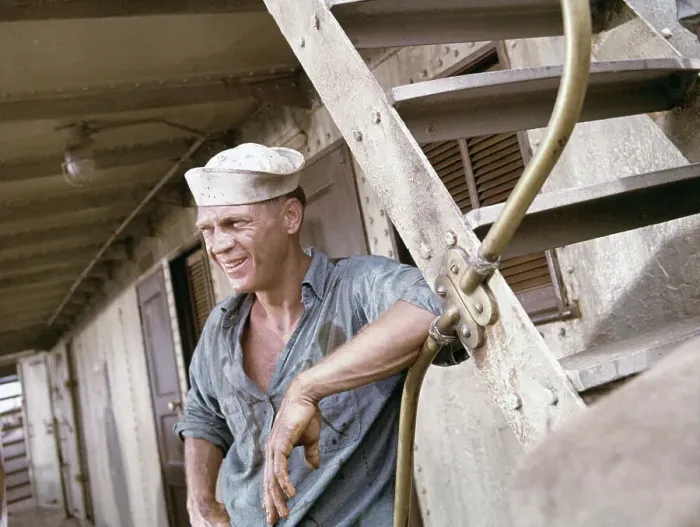 Framed Print : Steve McQueen in Sand Pebbles Framed Print : Steve McQueen in Sand Pebbles