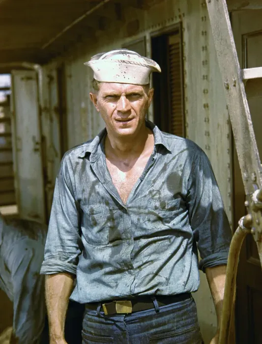 Framed Print : Steve McQueen in Sand Pebbles Framed Print : Steve McQueen in Sand Pebbles