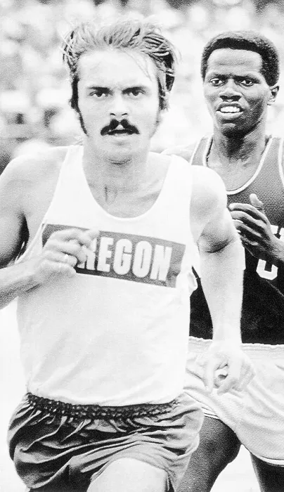 Framed Print : Steve Prefontaine and John Ngeno in Race Framed Print : Steve Prefontaine and John Ngeno in Race