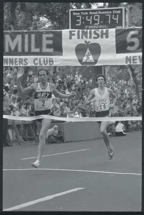 Framed Print : Steve Scott Winning Fifth Avenue Mile Race Framed Print : Steve Scott Winning Fifth Avenue Mile Race