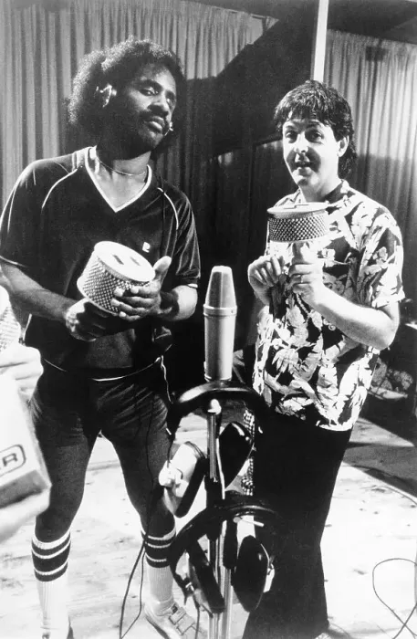 Framed Print : Stevie Wonder and Paul McCartney Framed Print : Stevie Wonder and Paul McCartney