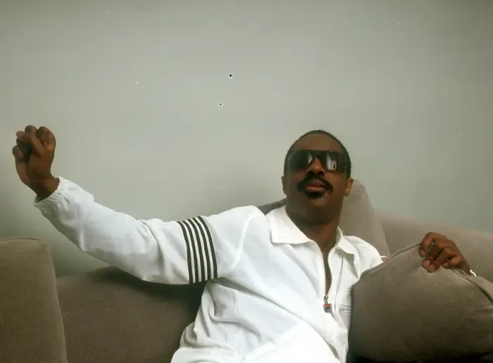 Framed Print : Stevie Wonder Portrait Session At Home
