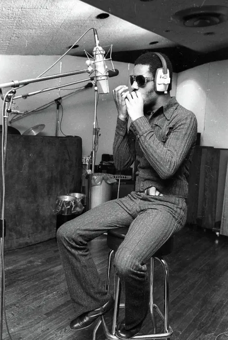 Framed Print : Stevie Wonder Recording Talking Book Framed Print : Stevie Wonder Recording Talking Book