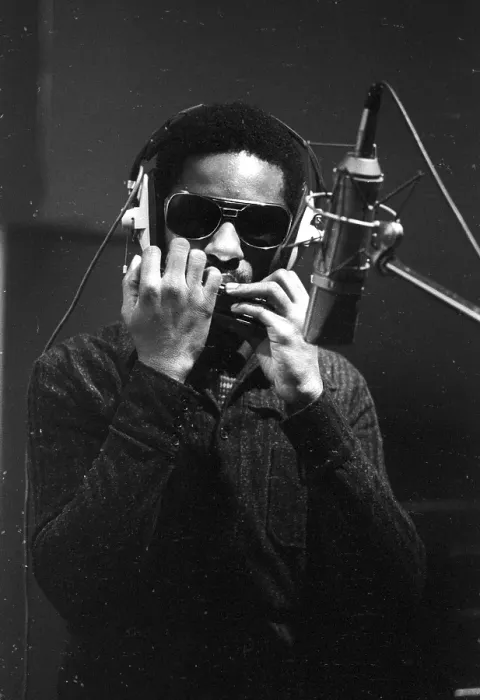 Framed Print : Stevie Wonder Recording Talking Book Framed Print : Stevie Wonder Recording Talking Book