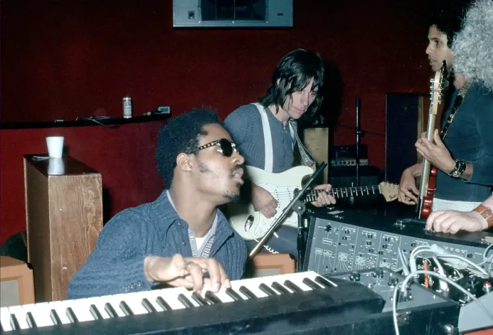 Framed Print : Stevie Wonder In The Studio Framed Print : Stevie Wonder In The Studio