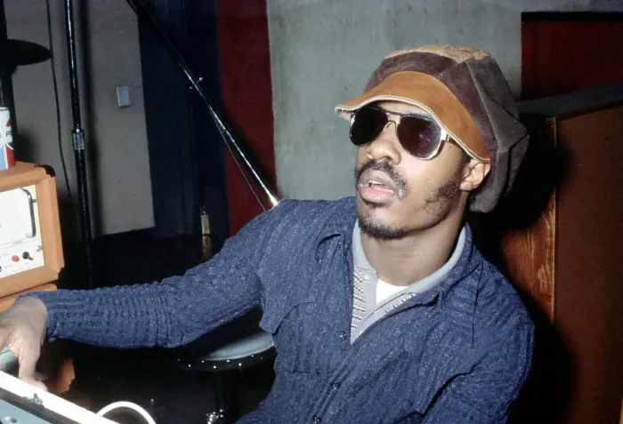 Framed Print : Stevie Wonder In The Studio Framed Print : Stevie Wonder In The Studio