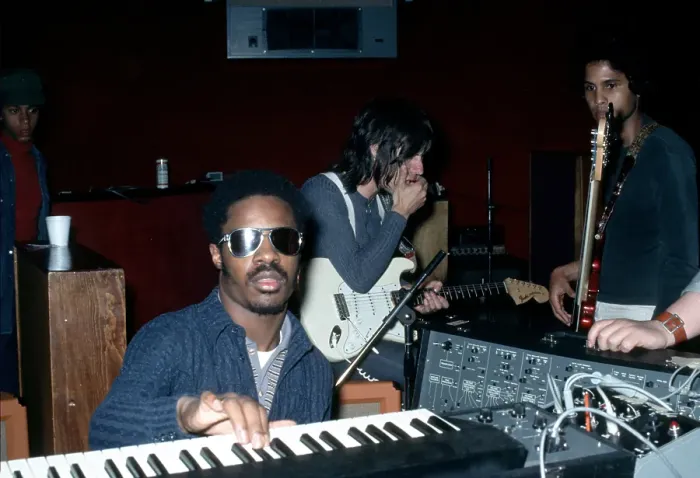 Framed Print : Stevie Wonder In The Studio Framed Print : Stevie Wonder In The Studio