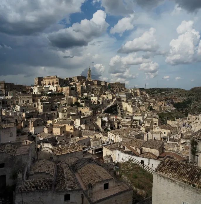 Framed Print : Stitched Vertical Panorama Of Matera, Basilicata, Southern Italy Framed Print : Stitched Vertical Panorama Of Matera, Basilicata, Southern Italy