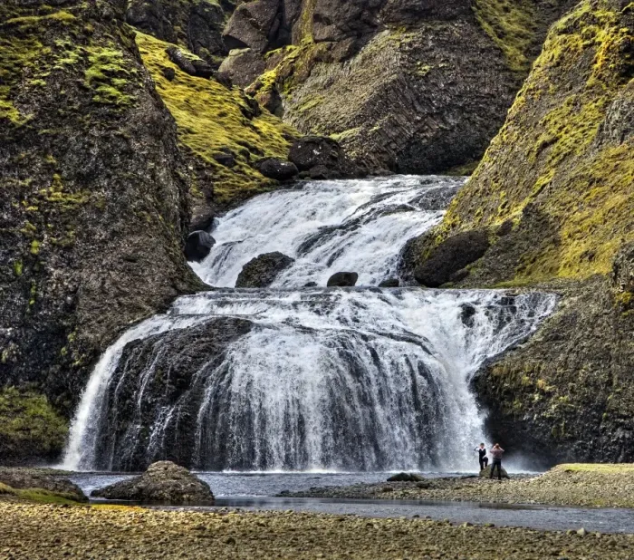 Framed Print : Stjornarfoss Waterfall Framed Print : Stjornarfoss Waterfall