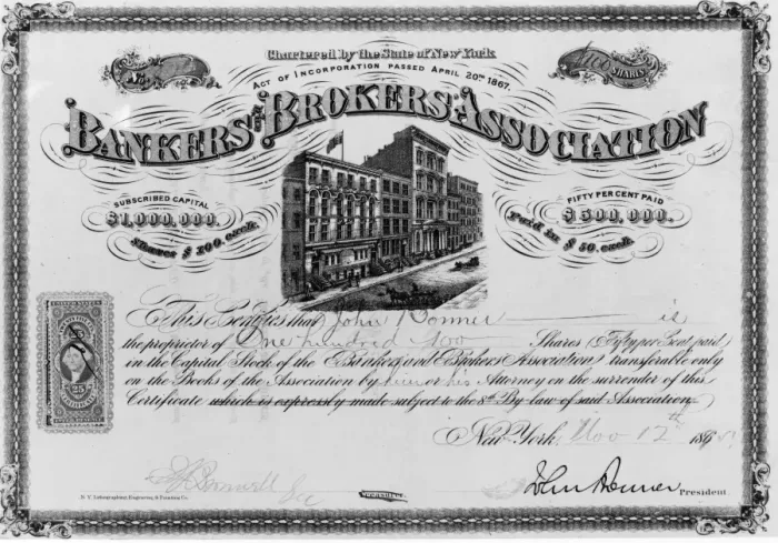 Framed Print : Stock Certificate Framed Print : Stock Certificate
