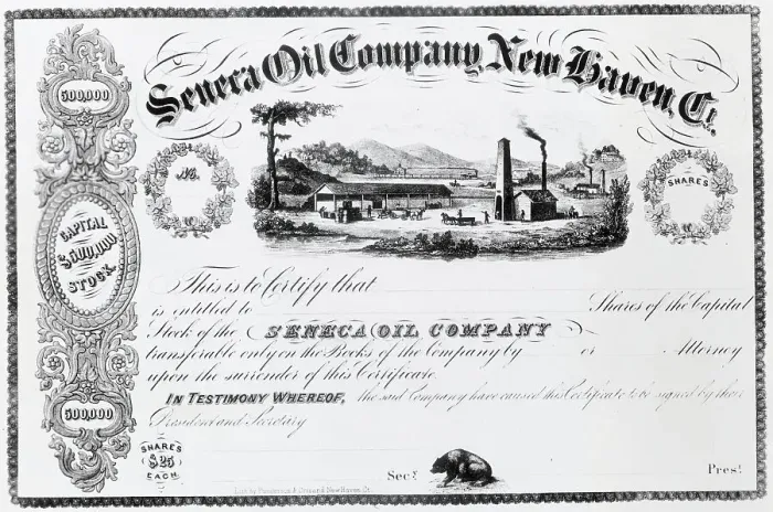 Framed Print : Stock Certificate Framed Print : Stock Certificate
