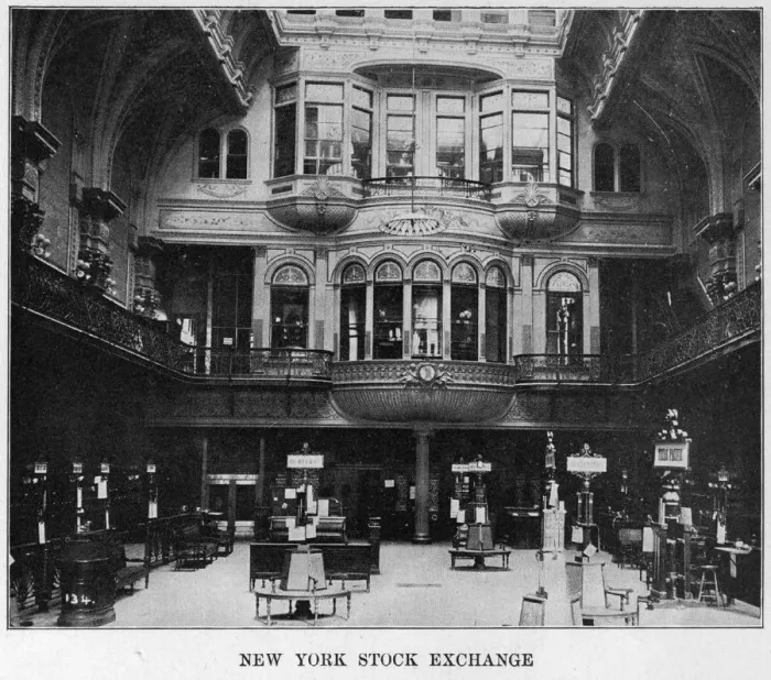 Framed Print : Stock Exchange Interior 1930