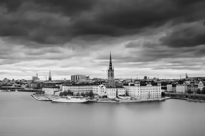 Framed Print : Stockholm black and white Framed Print : Stockholm black and white