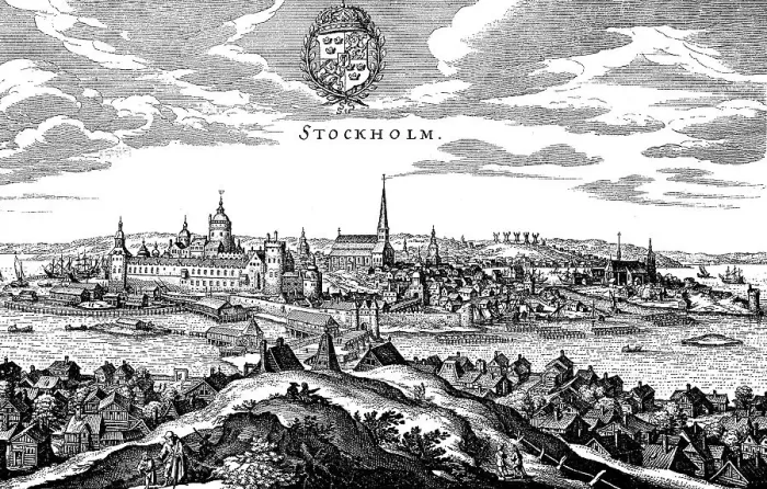 Framed Print : Stockholm, Sweden, 17th century, Historical, digitally restored reproduction of a 19th century original Framed Print : Stockholm, Sweden, 17th century, Historical, digitally restored reproduction of a 19th century original