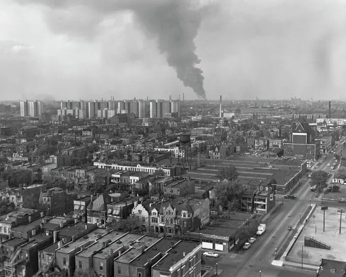 Framed Print : Stockyard Fire, Chicago, 1958 Framed Print : Stockyard Fire, Chicago, 1958