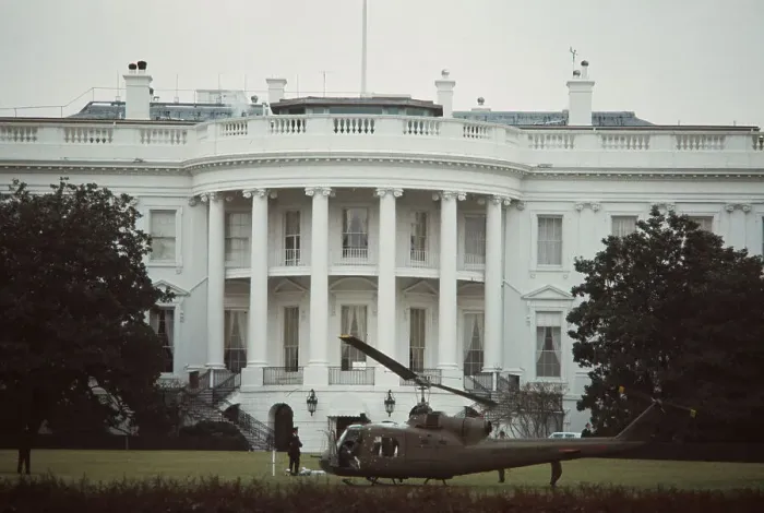 Framed Print : Stolen Helicopter At White House Framed Print : Stolen Helicopter At White House