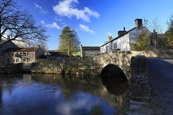 Stone bridge over Malham Beck, Malham village