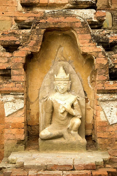 Stone Carved seated Buddha