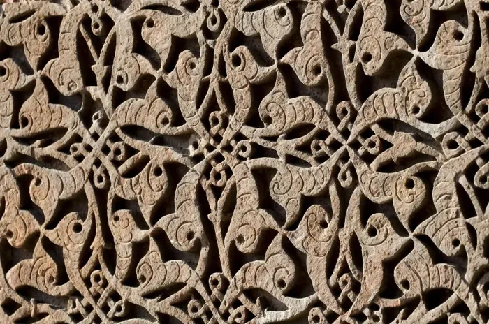 Framed Print : Stone carvings at Qutb Minar minaret, UNESCO World Cultural Heritage, New Delhi, India, Asia Framed Print : Stone carvings at Qutb Minar minaret, UNESCO World Cultural Heritage, New Delhi, India, Asia