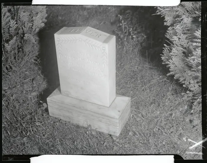 Framed Print : Stone in Cemetery for J. Edgar Hoover's Dog