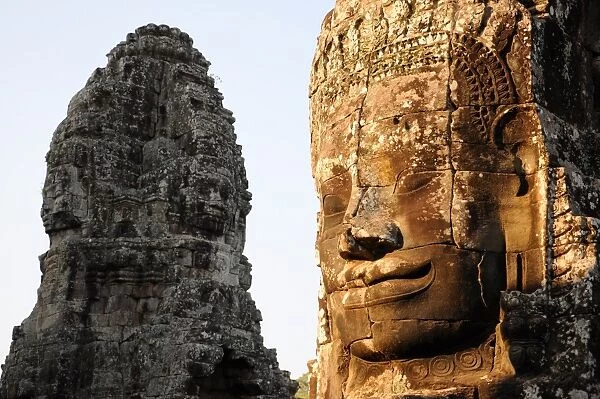 Stone Face Towers of The Bayon, Angkor Thom