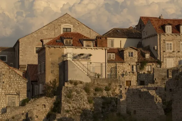 Framed Print : Stone houses at the old city of Dubrovnik Framed Print : Stone houses at the old city of Dubrovnik