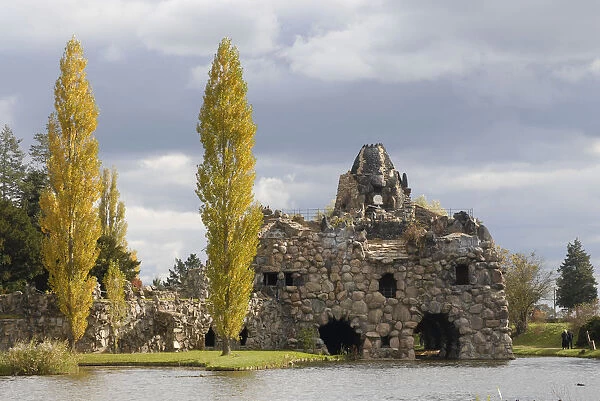Stone Island Stein, Woerlitz Park, UNESCO World Heritage Site, Saxony-Anhalt, Germany