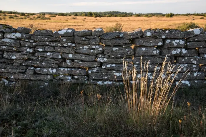 Framed Print : Stone wall on A-land Framed Print : Stone wall on A-land