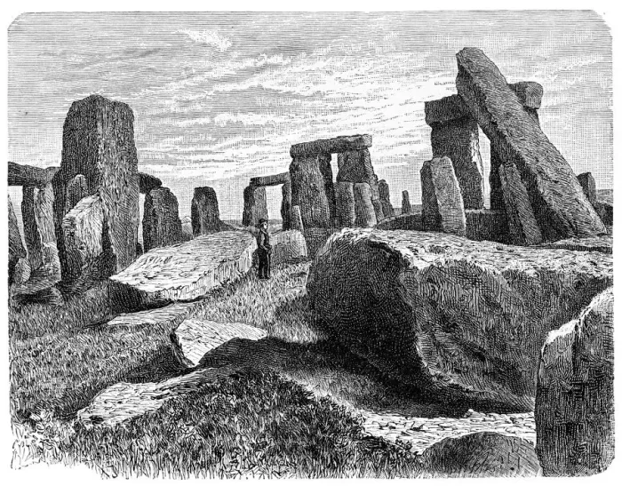 Framed Print : Stonehenge engraving 1894