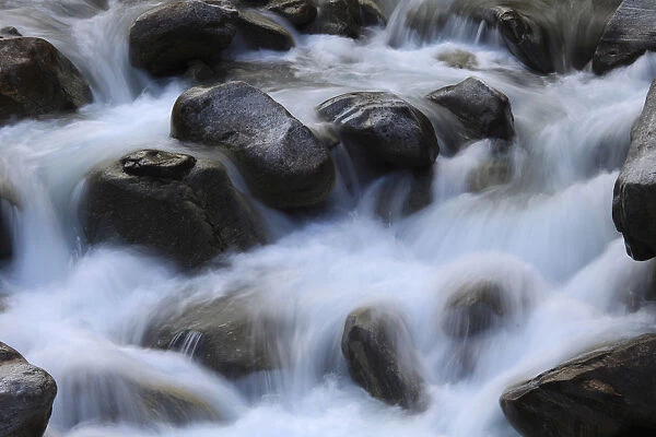 Stones in a river, Alps, Foroglio, Switzerland